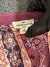 MASON & BELLE 100% Rayon Burgundy 3/4 Sleeve Blouse Size L - photo 7