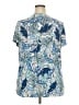 Lane Bryant Blue Short Sleeve Blouse Size 18 - 20 Plus - photo 2