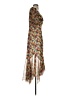 MARCHESA notte 100% Polyester Floral Brown Tan Cocktail Dress Size 4 - photo 4