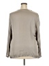 Banana Republic 100% Polyester Gray Long Sleeve Blouse Size XXL - photo 2