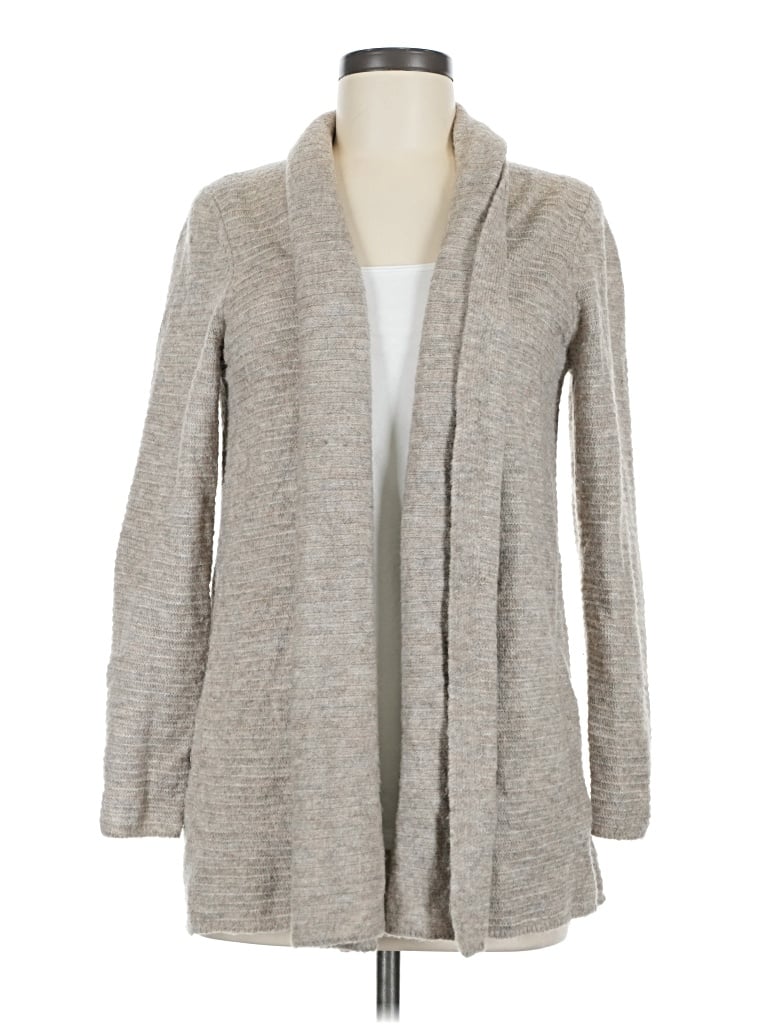 Pre-owned Lucky Brand Cardigan Sweater In Gray