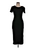No Comment Solid Black Casual Dress Size L - photo 1