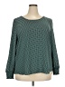 Ann Taylor LOFT 100% Polyester Teal Long Sleeve Blouse Size XXL - photo 1