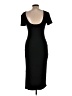 No Comment Solid Black Casual Dress Size L - photo 2