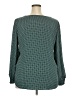 Ann Taylor LOFT 100% Polyester Teal Long Sleeve Blouse Size XXL - photo 2