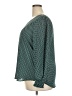 Ann Taylor LOFT 100% Polyester Teal Long Sleeve Blouse Size XXL - photo 5
