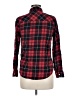 Forever 21 Plaid Red Long Sleeve Button-Down Shirt Size M - photo 2