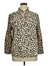 Chico's Animal Print Tan Long Sleeve Blouse Size XL Petite (3) - photo 1