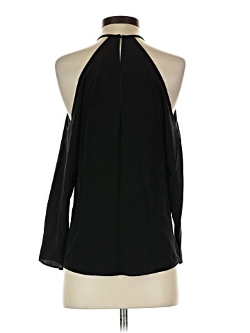 Amanda Uprichard Long Sleeve Silk Top (view 2)