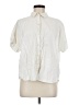 Free Assembly Ivory Short Sleeve Blouse Size M - photo 1