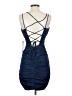 Unbranded Solid Blue Cocktail Dress Size 4 - photo 2
