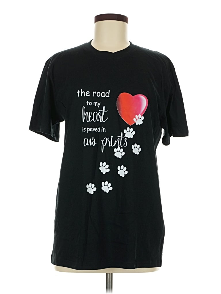 Pre-owned Assorted Brands Short Sleeve T-shirt In Black