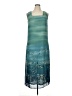 Gabrielle 100% Polyester Tie-dye Teal Cocktail Dress Size 14 - photo 1