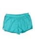Danskin Now 100% Polyester Solid Teal Athletic Shorts Size XL - photo 1