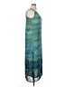 Gabrielle 100% Polyester Tie-dye Teal Cocktail Dress Size 14 - photo 4