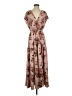 Mia Joy 100% Polyester Floral Tan Casual Dress Size S - photo 1