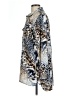 Chico's 100% Polyester Animal Print Blue Long Sleeve Blouse Size Lg (2) - photo 5