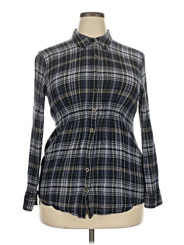 Style&Co Long Sleeve Button-Down Shirt (view 1)