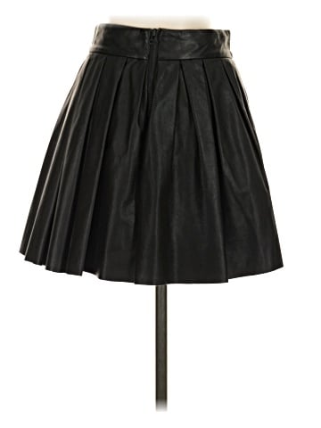 Alice + Olivia Leather Skirt (view 2)
