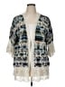 Democracy 100% Rayon Ivory Kimono Size 1X - photo 1
