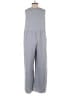Assorted Brands Solid Gray Blue Jumpsuit Size M - photo 2