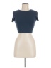 Zara Blue Short Sleeve Turtleneck Size M - photo 1