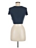 Zara Blue Short Sleeve Turtleneck Size M - photo 2