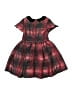 Pippa & Julie 100% Polyester Plaid Red Dress Size 5 - photo 2