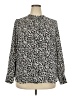 Ann Taylor LOFT 100% Polyester Animal Print Ivory Long Sleeve Blouse Size XXL - photo 1