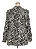 Ann Taylor LOFT 100% Polyester Animal Print Ivory Long Sleeve Blouse Size XXL - photo 2