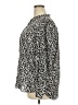 Ann Taylor LOFT 100% Polyester Animal Print Ivory Long Sleeve Blouse Size XXL - photo 5