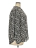 Ann Taylor LOFT 100% Polyester Animal Print Ivory Long Sleeve Blouse Size XXL - photo 4