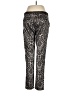 Topshop Print Black Casual Pants Size 8 - photo 2