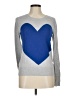 Halogen Hearts Silver Pullover Sweater Size M - photo 1