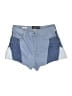 Vigold 100% Cotton Color Block Blue Denim Shorts Size 32 waist - photo 1