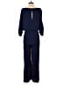 Diane von Furstenberg Solid Blue Jumpsuit Size 8 - photo 2