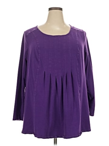Woman Within 3/4 Sleeve Blouse (view 1)