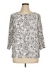 Emily Daniels Gray 3/4 Sleeve Blouse Size XL - photo 1