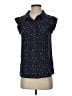Marc by Marc Jacobs Hearts Blue Sleeveless Button-Down Shirt Size 4 - photo 1