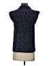 Marc by Marc Jacobs Hearts Blue Sleeveless Button-Down Shirt Size 4 - photo 2