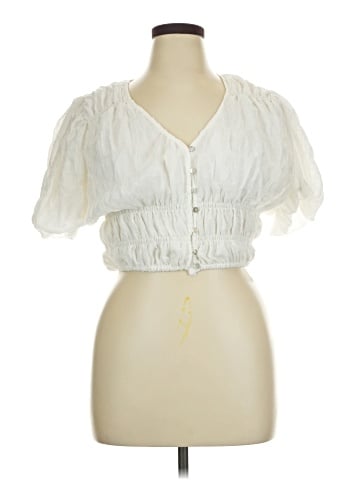 Lulus Short Sleeve Blouse (view 1)