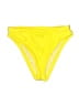 Solid & Striped Yellow Swimsuit Bottoms Size S - photo 1
