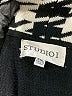 Studio 1 100% Acrylic Houndstooth Black Turtleneck Sweater Size S - photo 7
