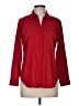 Ann Taylor 100% Polyester Red Long Sleeve Blouse Size M (petite) - photo 1