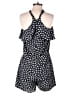 Ann Taylor LOFT 100% Polyester Polka Dots Black Romper Size S - photo 2