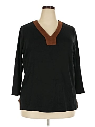 Lauren by Ralph Lauren 3/4 Sleeve Top (view 1)
