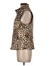 M Miller 100% Polyester Animal Print Gold Faux Fur Vest Size M - photo 5