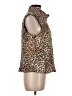 M Miller 100% Polyester Animal Print Gold Faux Fur Vest Size M - photo 4