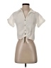 Kirious 100% Cotton Ivory Short Sleeve Blouse Size XS - photo 1