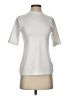 Calia Stripes White Silver Short Sleeve Turtleneck Size S - photo 1